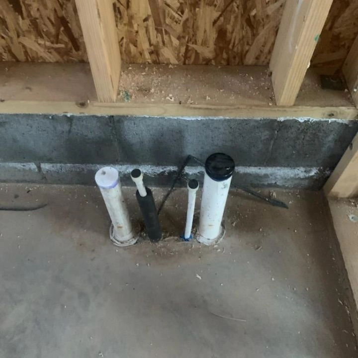 Plumbing rough-in